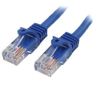 StarTech.com 10m Blue Cat5e Ethernet Patch Cable Snagless - 45PAT10MBL - Featuring Snagless RJ45 Connectors - Available from SABR - StarTech.com Reseller
