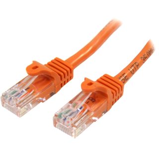 StarTech.com 1m Orange Cat5e Ethernet Patch Cable Snagless - 45PAT1MOR - Featuring Snagless RJ45 Connectors - Available from SABR - StarTech.com Reseller