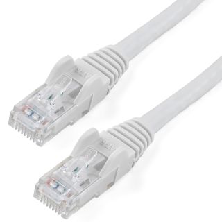 StarTech.com 5m White Cat6 Ethernet Patch Cable Snagless - N6PATC5MWH - Featuring Snagless RJ45 Connectors - Available from SABR - StarTech.com Reseller
