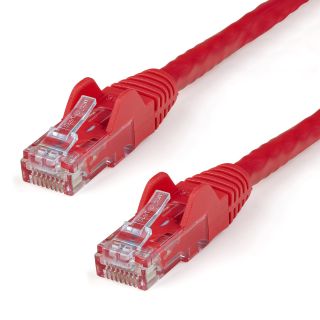 StarTech.com 3m Red Cat6 Ethernet Patch Cable Snagless - N6PATC3MRD - Featuring Snagless RJ45 Connectors - Available from SABR - StarTech.com Reseller